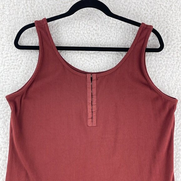 Torrid Brown Ribbed Tank Top Womens‎ Sleeveless Pullover Stretch Plus Size 3X - Picture 2 of 13